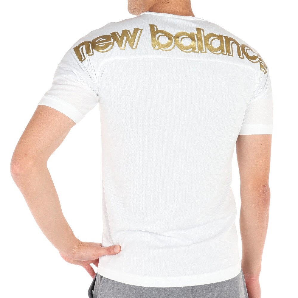 ニューバランス（new balance）（メンズ、レディース）サッカーウェア ロゴプラクティスシャツ JMTF2311WT