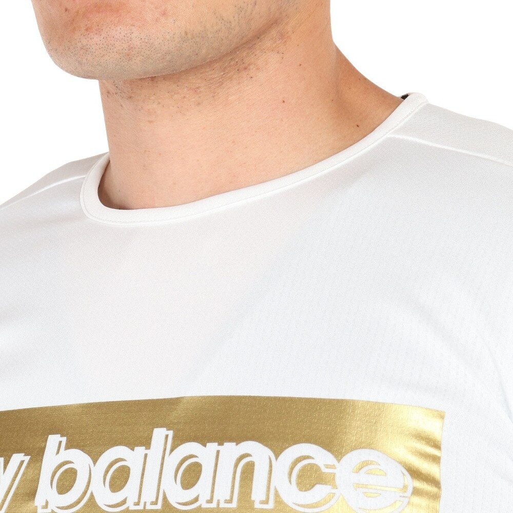 ニューバランス（new balance）（メンズ、レディース）サッカーウェア ロゴプラクティスシャツ JMTF2311WT