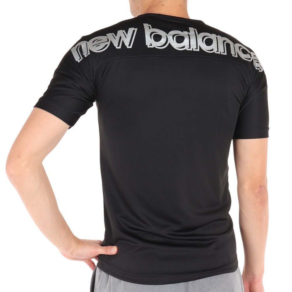 ニューバランス（new balance）（メンズ、レディース）サッカーウェア ロゴプラクティスシャツ JMTF2311BRD