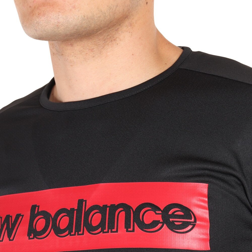 ニューバランス（new balance）（メンズ、レディース）サッカーウェア ロゴプラクティスシャツ JMTF2311BRD