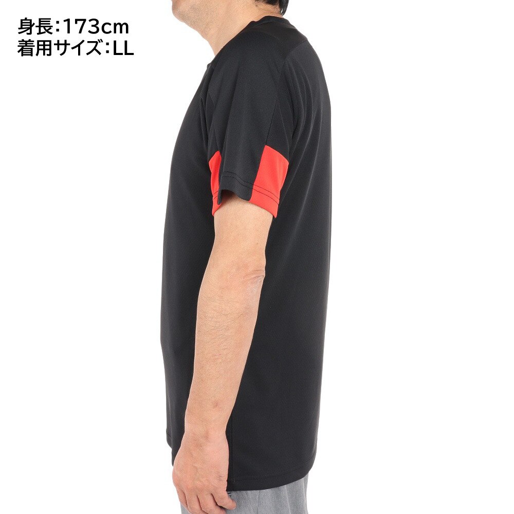 デュアリグ（DUARIG）（メンズ）サッカーウェア ドライプラス 半袖 Tシャツ プラクティスシャツ 2S8205-SCWR-741UK BLK