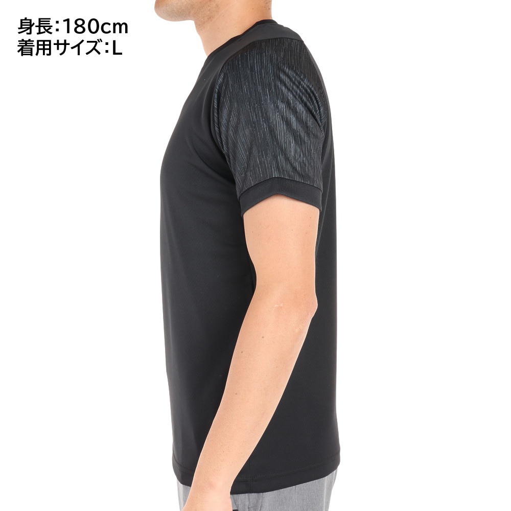 デュアリグ（DUARIG）（メンズ）サッカーウェア ドライプラス 半袖 Tシャツ プラクティスシャツ 2S8206-SCWR-741UK BLK