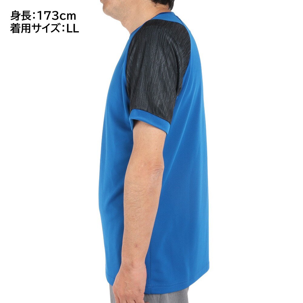 デュアリグ（DUARIG）（メンズ）サッカーウェア ドライプラス 半袖 Tシャツ プラクティスシャツ 2S8206-SCWR-741UK BLU