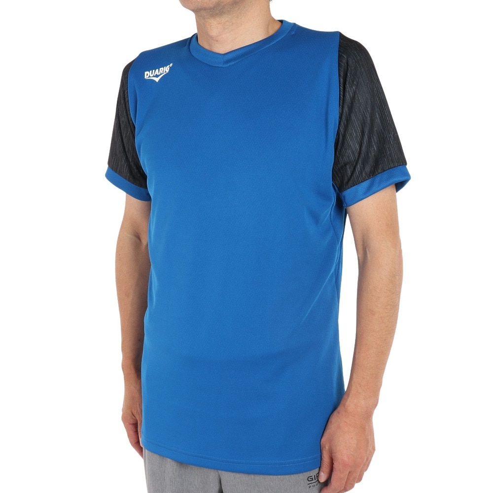 デュアリグ（DUARIG）（メンズ）サッカーウェア ドライプラス 半袖 Tシャツ プラクティスシャツ 2S8206-SCWR-741UK BLU  スポーツ用品はスーパースポーツゼビオ