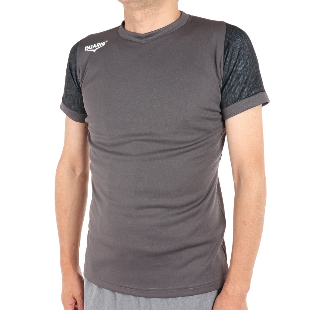 デュアリグ（DUARIG）（メンズ）サッカーウェア ドライプラス 半袖 Tシャツ プラクティスシャツ 2S8206-SCWR-741UK CGRY  スポーツ用品はスーパースポーツゼビオ