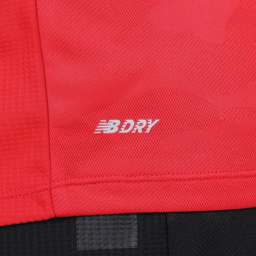 ニューバランス（new balance）（メンズ）サッカーウェア トレーニングマッチ ショートスリーブシャツ AMT35200RD 速乾