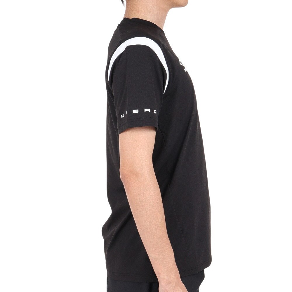 アンブロ（UMBRO）（メンズ）サッカーウェア UVカット 半袖プラクティスシャツ UUUVJA55 BLK