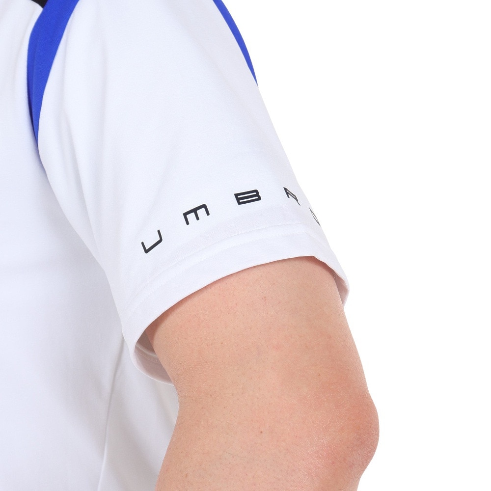 アンブロ（UMBRO）（メンズ）サッカーウェア UVカット 半袖プラクティスシャツ UUUVJA55 WHT 速乾