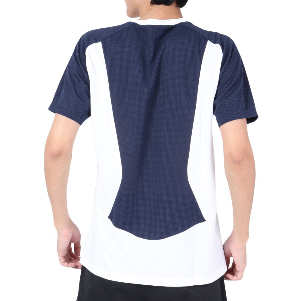 アンブロ（UMBRO）（メンズ）サッカーウェア 半袖プラクティスシャツ UUUVJA60 WHT 冷感 速乾