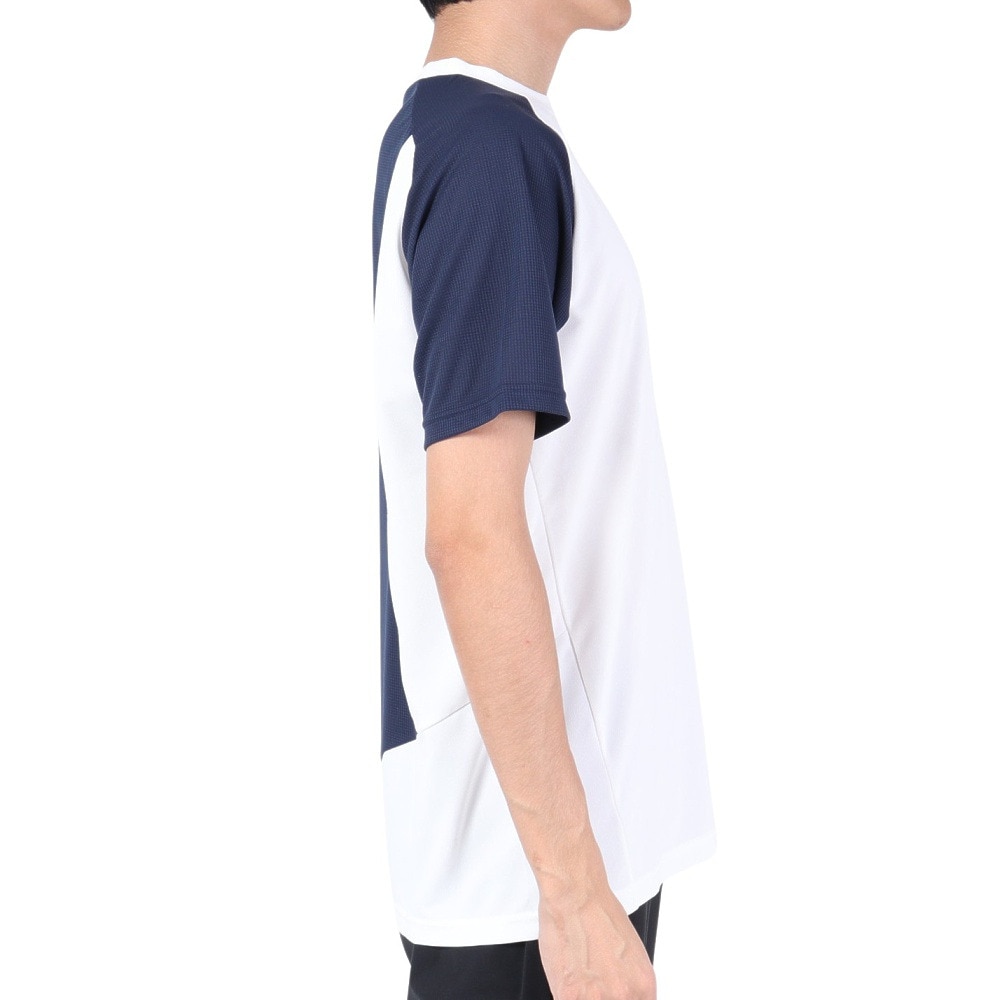 アンブロ（UMBRO）（メンズ）サッカーウェア 半袖プラクティスシャツ UUUVJA60 WHT 冷感 速乾