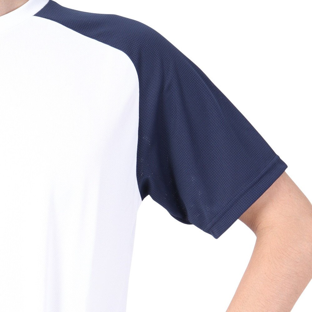 アンブロ（UMBRO）（メンズ）サッカーウェア 半袖プラクティスシャツ UUUVJA60 WHT 冷感 速乾