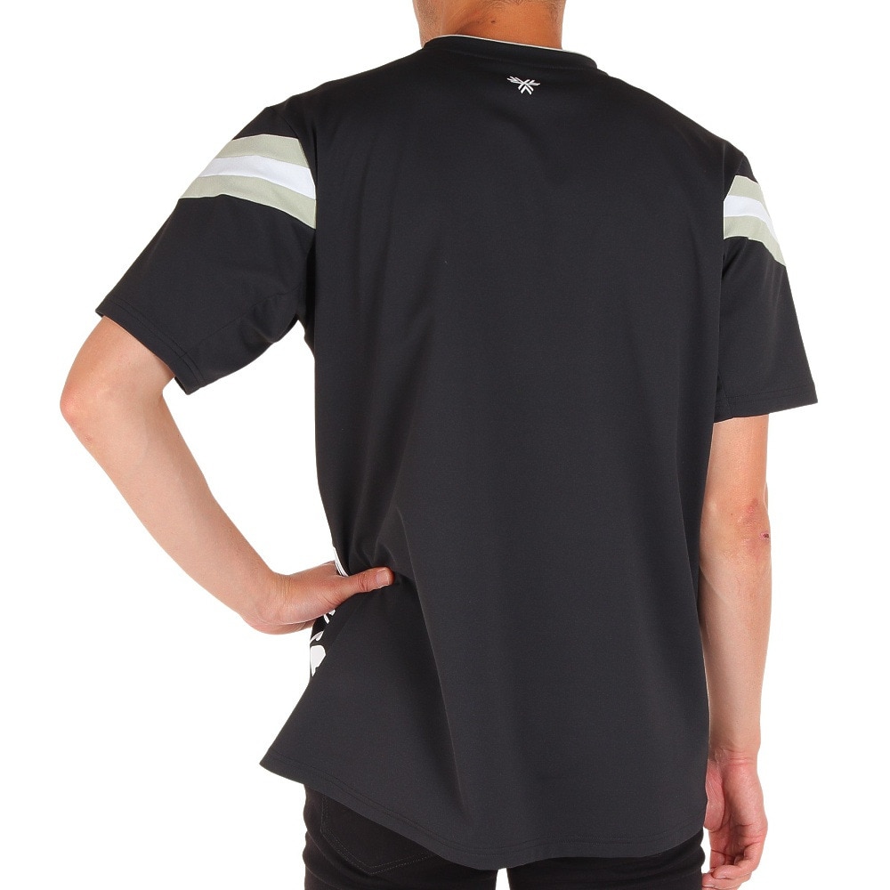 アンブロ（UMBRO）（メンズ）サッカーウェア フィールテック半袖プラクティスシャツ UUUVJA62 BLK
