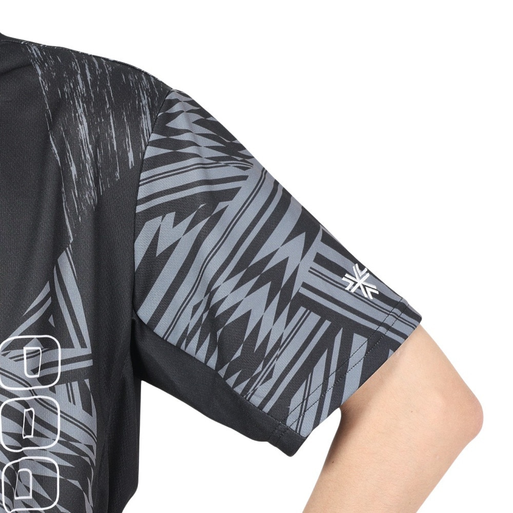 アンブロ（UMBRO）（メンズ）サッカーウェア グラフィック半袖プラクティスシャツ UUUVJA63 BLK