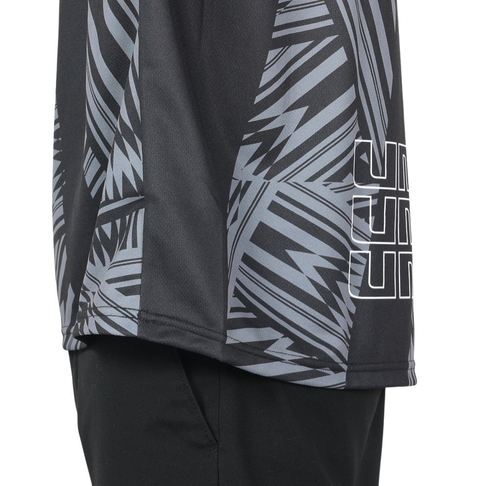アンブロ（UMBRO）（メンズ）サッカーウェア グラフィック半袖プラクティスシャツ UUUVJA63 BLK