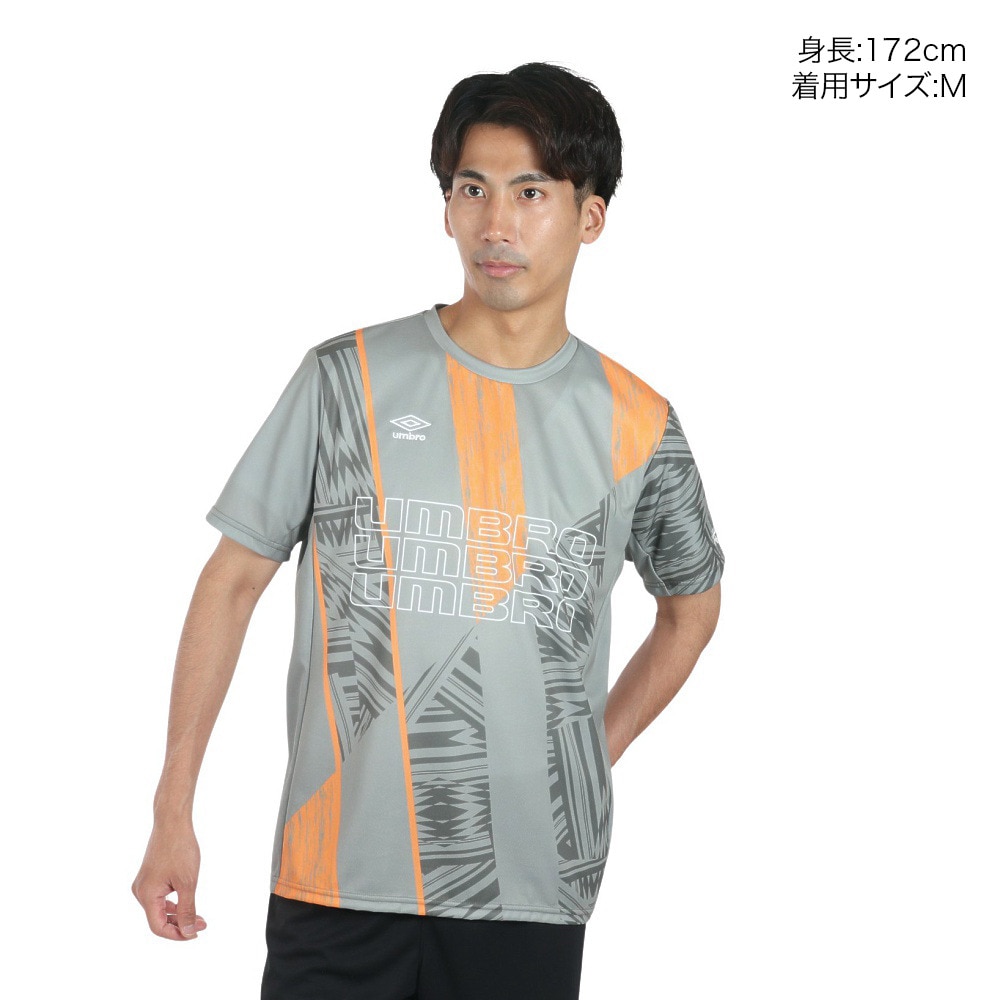 アンブロ（UMBRO）（メンズ）サッカーウェア グラフィック半袖プラクティスシャツ UUUVJA63 WRBG