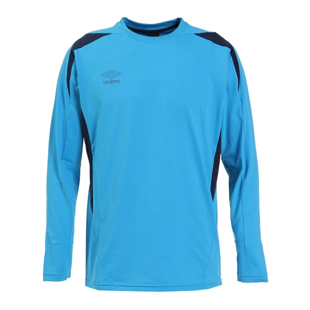 アンブロ（UMBRO）（メンズ、レディース）サッカーウェア フィールテック 長袖プラクティスシャツ UUUUJB52 IBLU