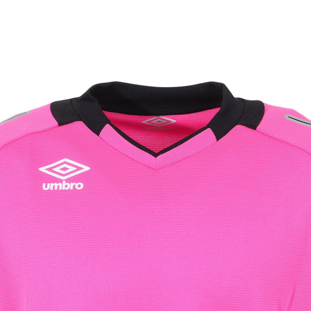 アンブロ（UMBRO）（メンズ）サッカー ウェア メンズ GAME ゴールキーパー 半袖 シャツ UAS6708G SPNK 速乾