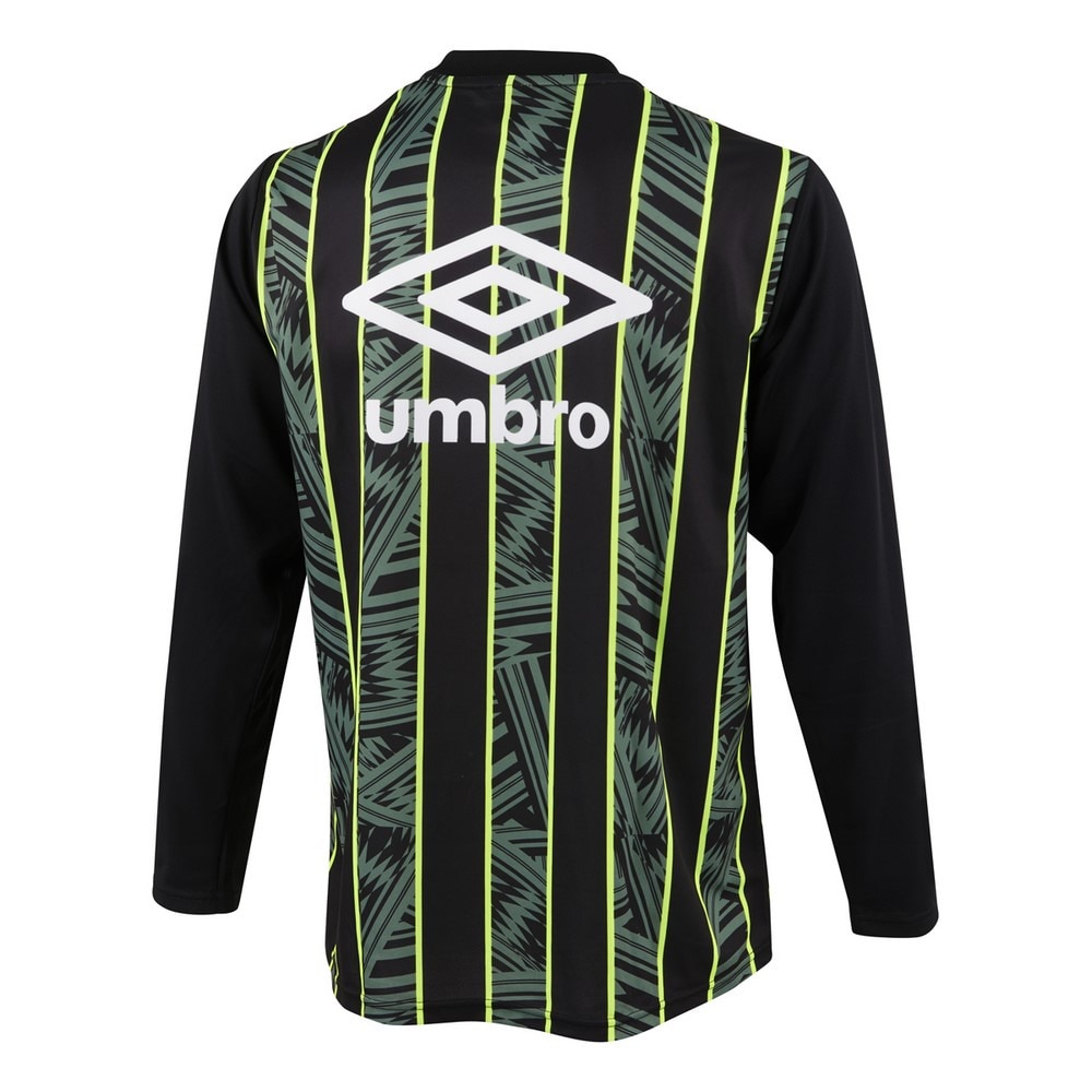 アンブロ（UMBRO）（メンズ）サッカーウェア グラフィック長袖プラクティスシャツ UUUWJB51 BLK