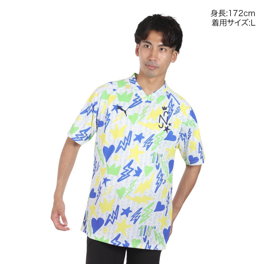 プーマ（PUMA）（メンズ）サッカーウェア NJR ネイマール トレーニング 半袖シャツ 65850101 速乾