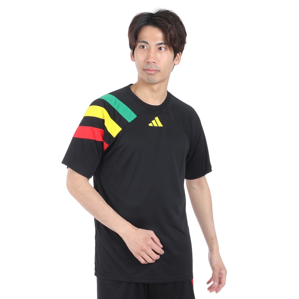 adidas アディダス 黒 レインボー ジャージ Mサイズ 乗り気