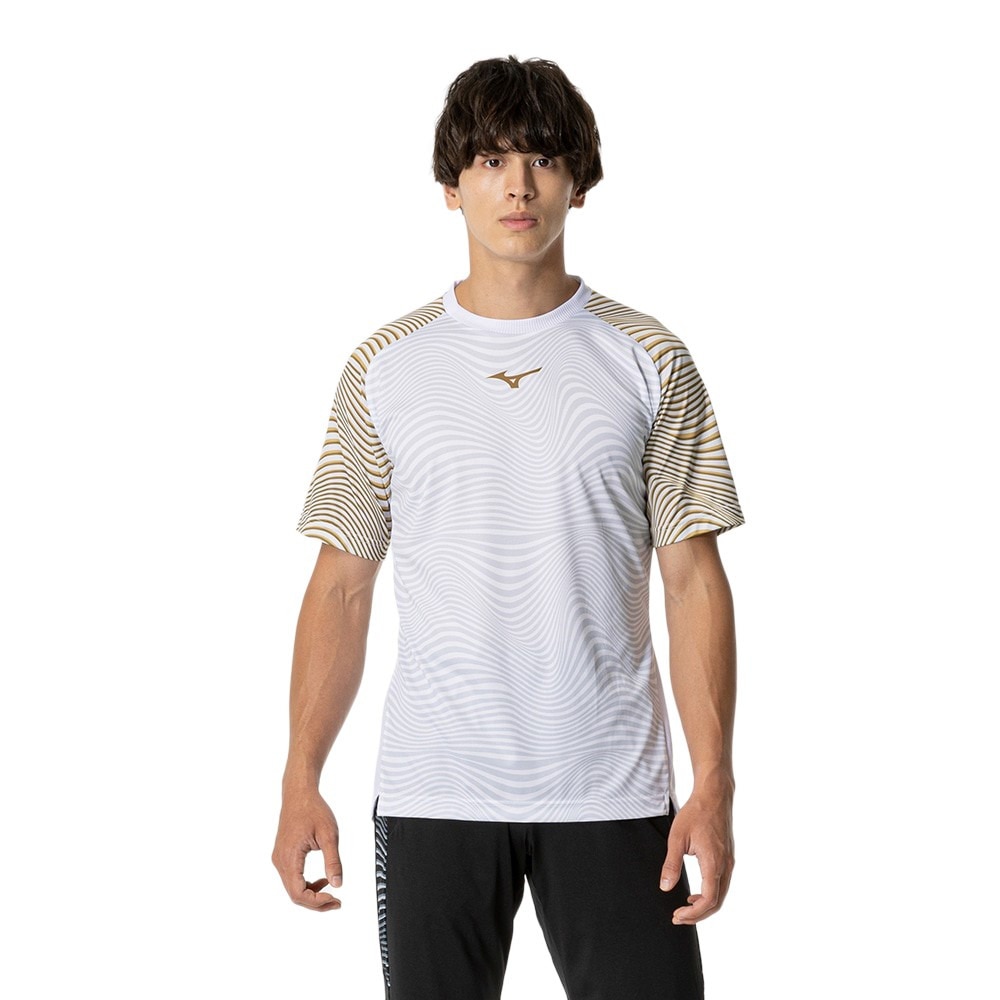 ミズノ（MIZUNO）（メンズ、レディース）サッカーウェア フィールドシャツ 半袖Tシャツ P2MAB04101