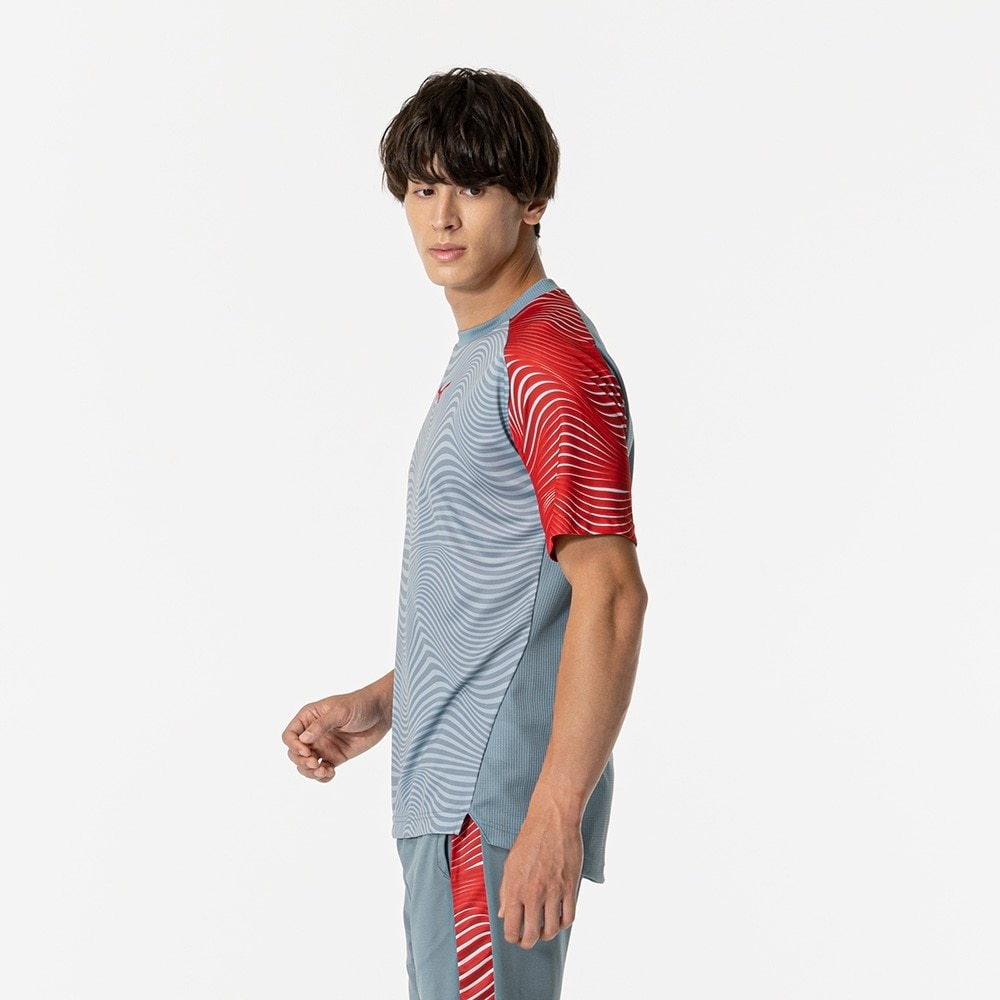ミズノ（MIZUNO）（メンズ、レディース）サッカーウェア フィールドシャツ 半袖Tシャツ P2MAB04105 速乾