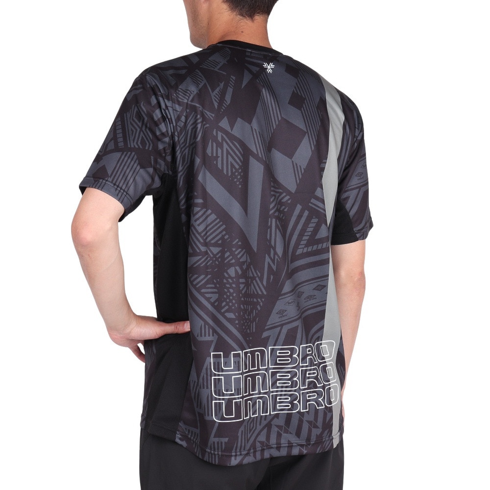 アンブロ（UMBRO）（メンズ）サッカーウェア THE THIRD グラショートスリーブプラシャツ UUUXJA51 BLK