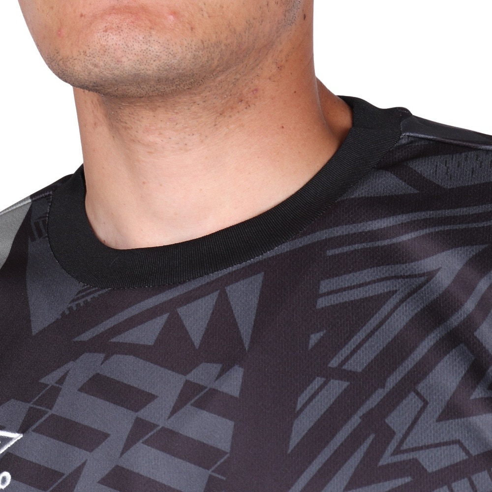 アンブロ（UMBRO）（メンズ）サッカーウェア THE THIRD グラショートスリーブプラシャツ UUUXJA51 BLK