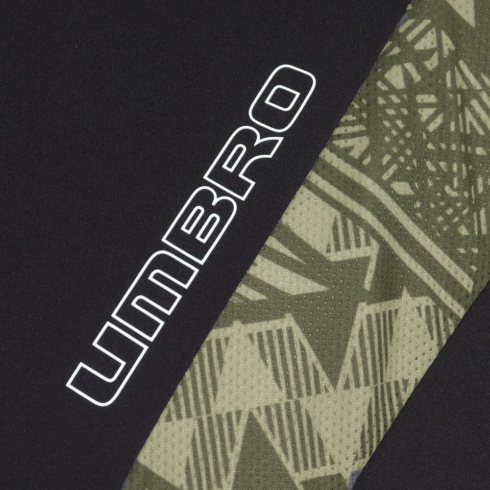 アンブロ（UMBRO）（メンズ）サッカーウェア THE THIRD メッシュ半袖プラシャツ UUUXJA52 BLK