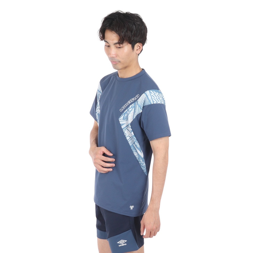 アンブロ（UMBRO）（メンズ）サッカーウェア THE THIRD メッシュ半袖プラシャツ UUUXJA52 DKDM