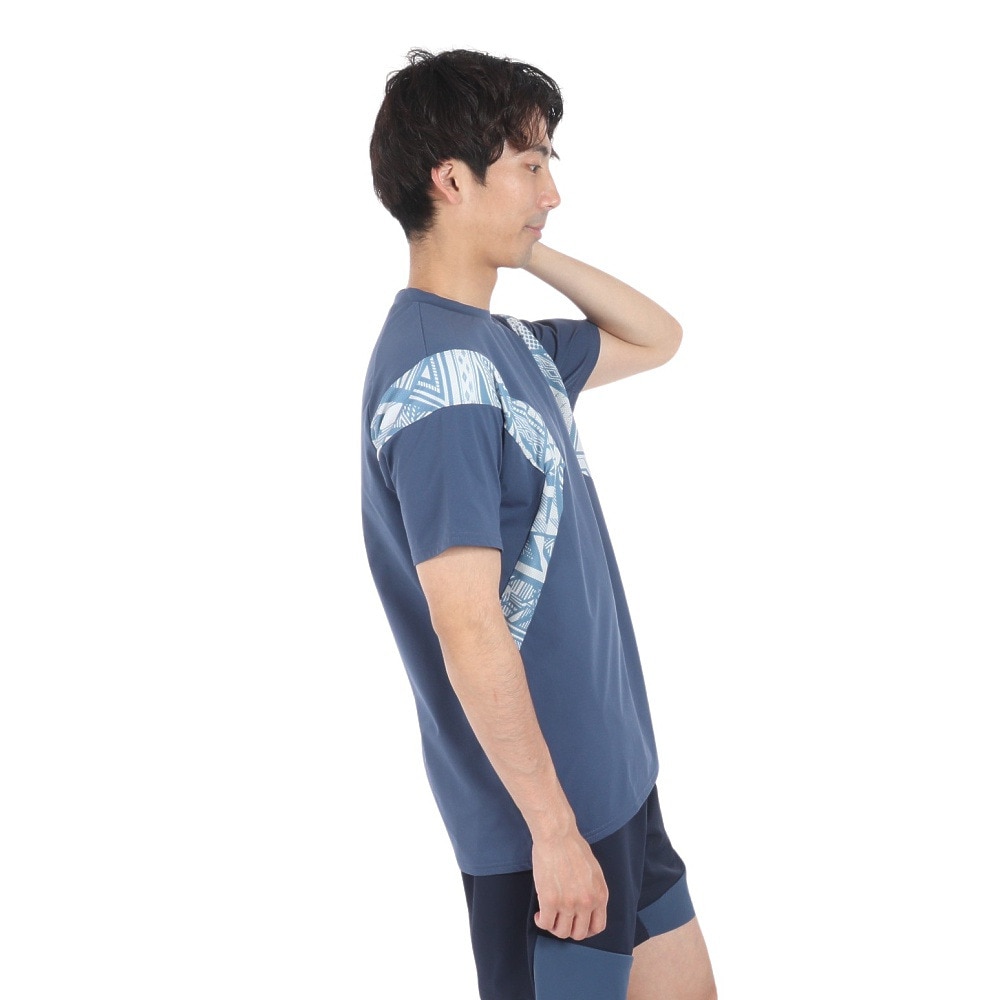 アンブロ（UMBRO）（メンズ）サッカーウェア THE THIRD メッシュ半袖プラシャツ UUUXJA52 DKDM