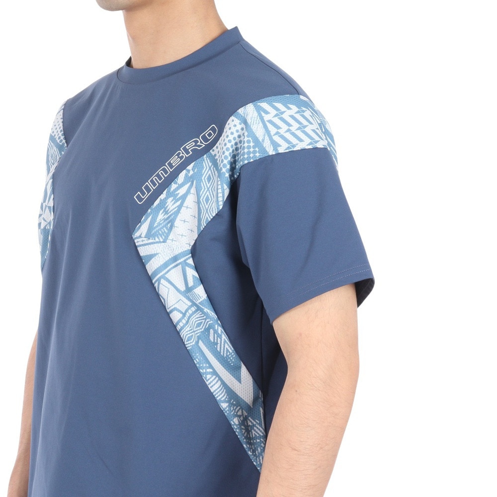 アンブロ（UMBRO）（メンズ）サッカーウェア THE THIRD メッシュ半袖プラシャツ UUUXJA52 DKDM