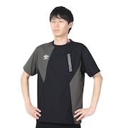 アンブロ（UMBRO）（メンズ）サッカーウェア THE THIRD ショートスリーブプラシャツ UUUXJA53 BLK