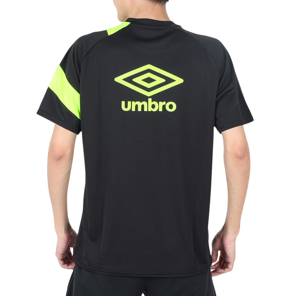アンブロ（UMBRO）（メンズ）サッカーウェア 半袖プラクティスシャツ UUUXJA59 BLK 速乾 UVカット