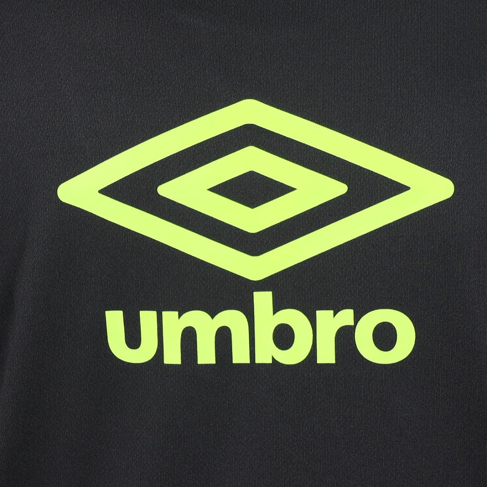 アンブロ（UMBRO）（メンズ）サッカーウェア 半袖プラクティスシャツ UUUXJA59 BLK 速乾 UVカット