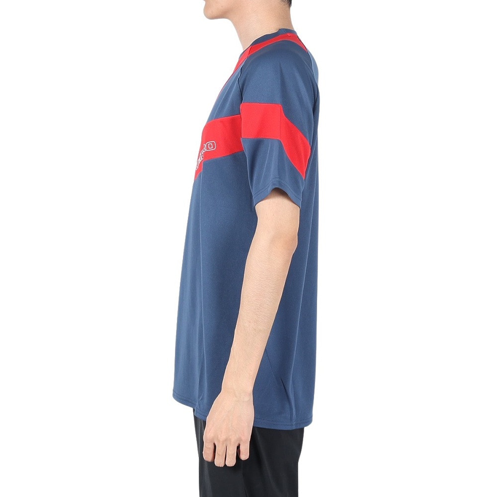 アンブロ（UMBRO）（メンズ）サッカーウェア 半袖プラクティスシャツ UUUXJA59 DKDM 速乾 UVカット