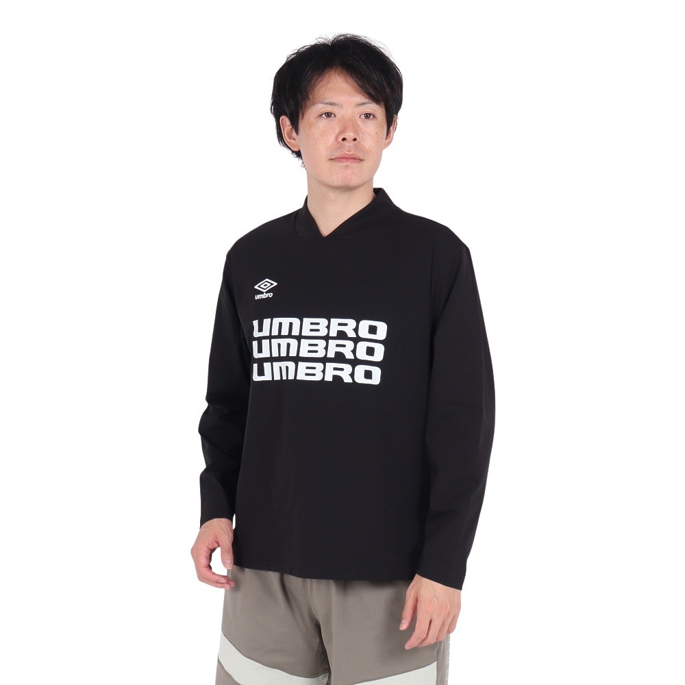 アンブロ（UMBRO）（メンズ）サッカーウェア THE THIRD フィールテックプラクティスシャツ UF4FLS51M BK00