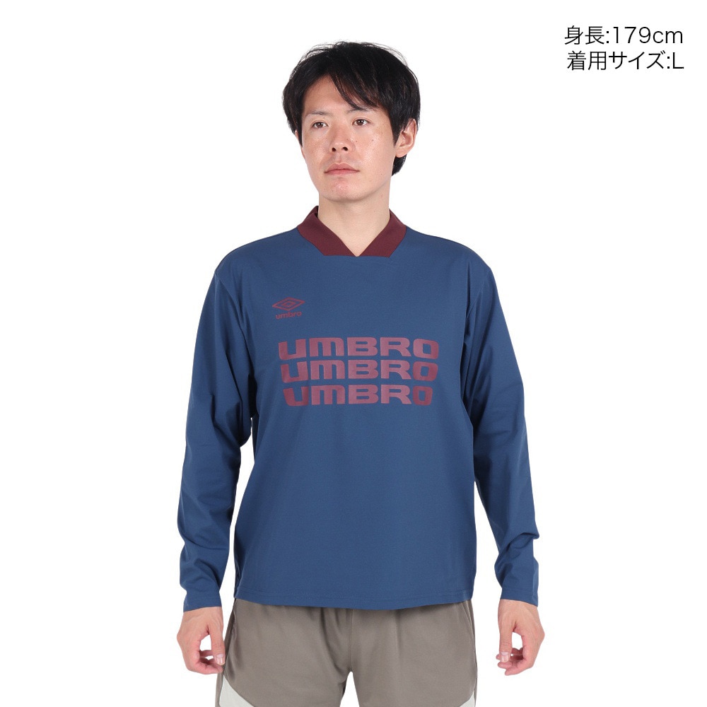 アンブロ（UMBRO）（メンズ）サッカーウェア THE THIRD フィールテックプラクティスシャツ UF4FLS51M NV00