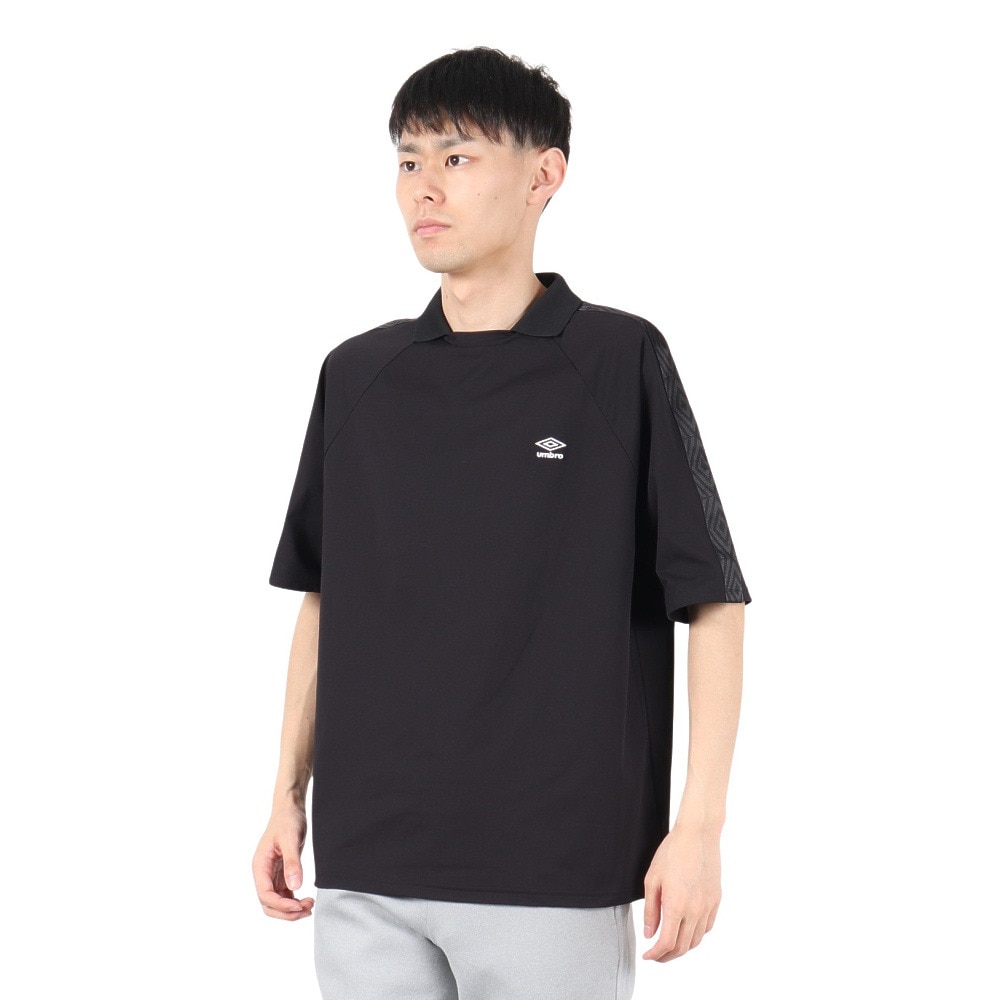 アンブロ（UMBRO）（メンズ）サッカーウェア AWAY 襟付きワイドプラシャツ UF4FHT56M BK00