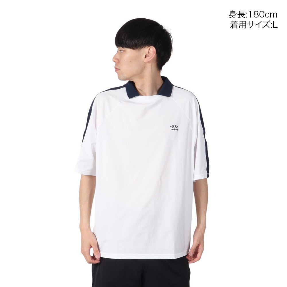 アンブロ（UMBRO）（メンズ、レディース）サッカーウェア AWAY 襟付きワイドプラシャツ UF4FHT56M WH00