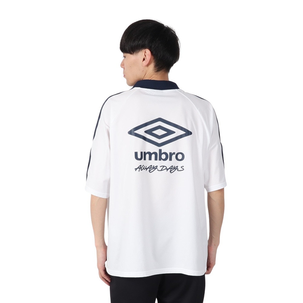アンブロ（UMBRO）（メンズ、レディース）サッカーウェア AWAY 襟付きワイドプラシャツ UF4FHT56M WH00