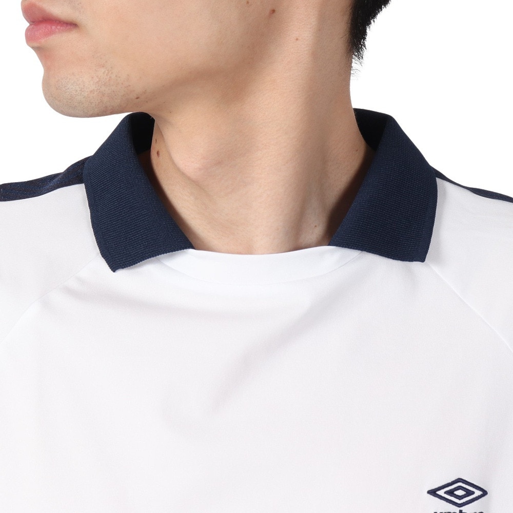 アンブロ（UMBRO）（メンズ、レディース）サッカーウェア AWAY 襟付きワイドプラシャツ UF4FHT56M WH00