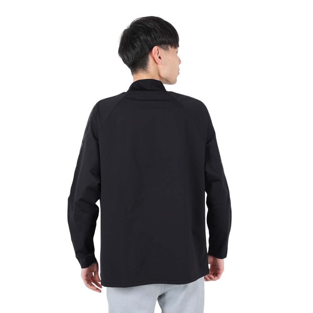 アンブロ（UMBRO）（メンズ、レディース）サッカーウェア AWAY 長袖 ワイド プラクティスシャツ UF4FLT53M BK00