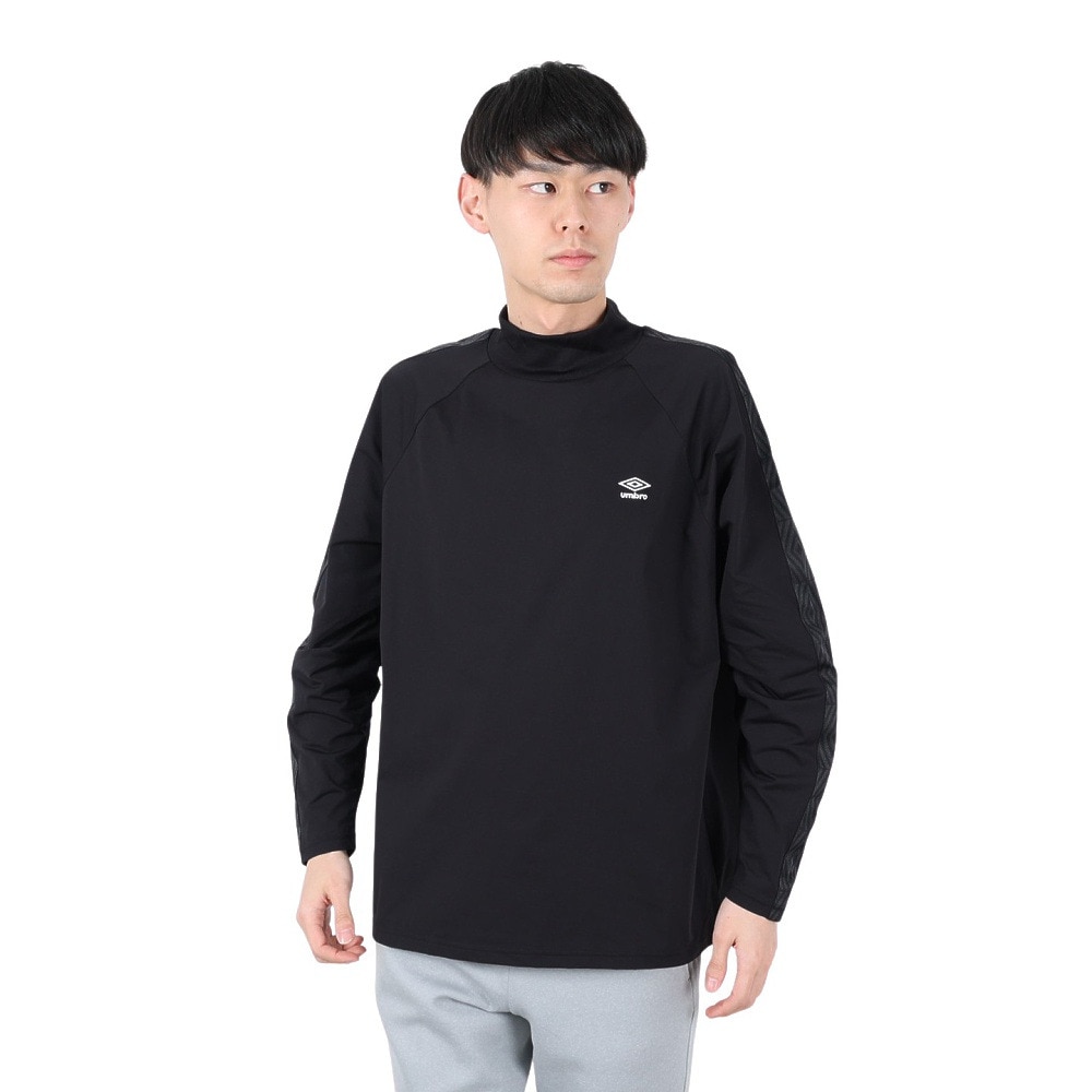アンブロ（UMBRO）（メンズ、レディース）サッカーウェア AWAY 長袖 ワイド プラクティスシャツ UF4FLT53M BK00