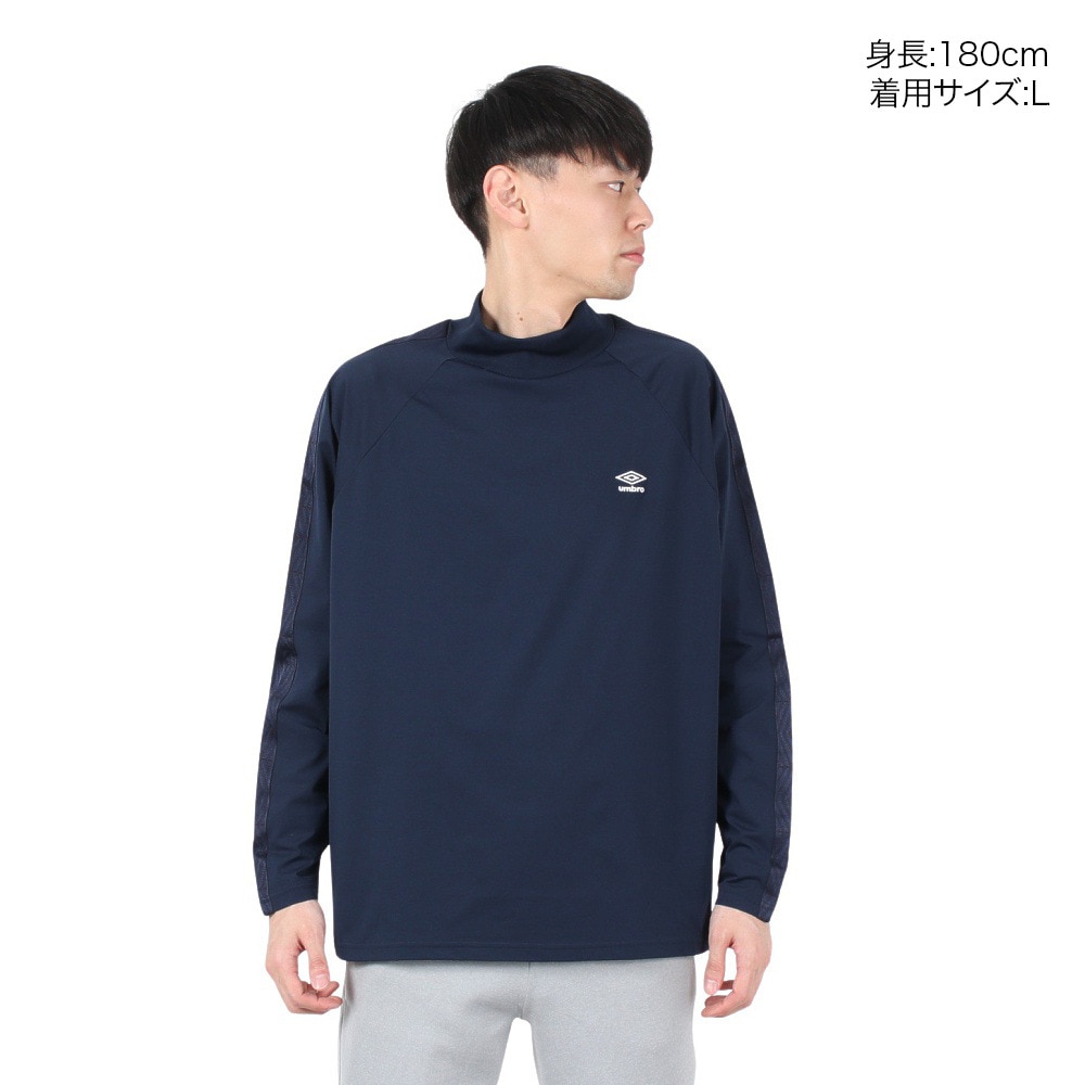 アンブロ（UMBRO）（メンズ、レディース）サッカーウェア AWAY 長袖ワイドプラシャツ UF4FLT53M NV00