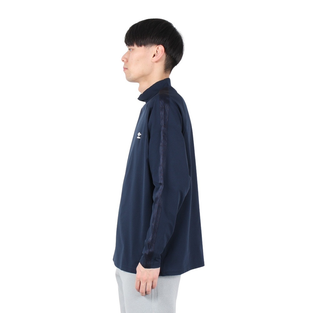 アンブロ（UMBRO）（メンズ、レディース）サッカーウェア AWAY 長袖ワイドプラシャツ UF4FLT53M NV00