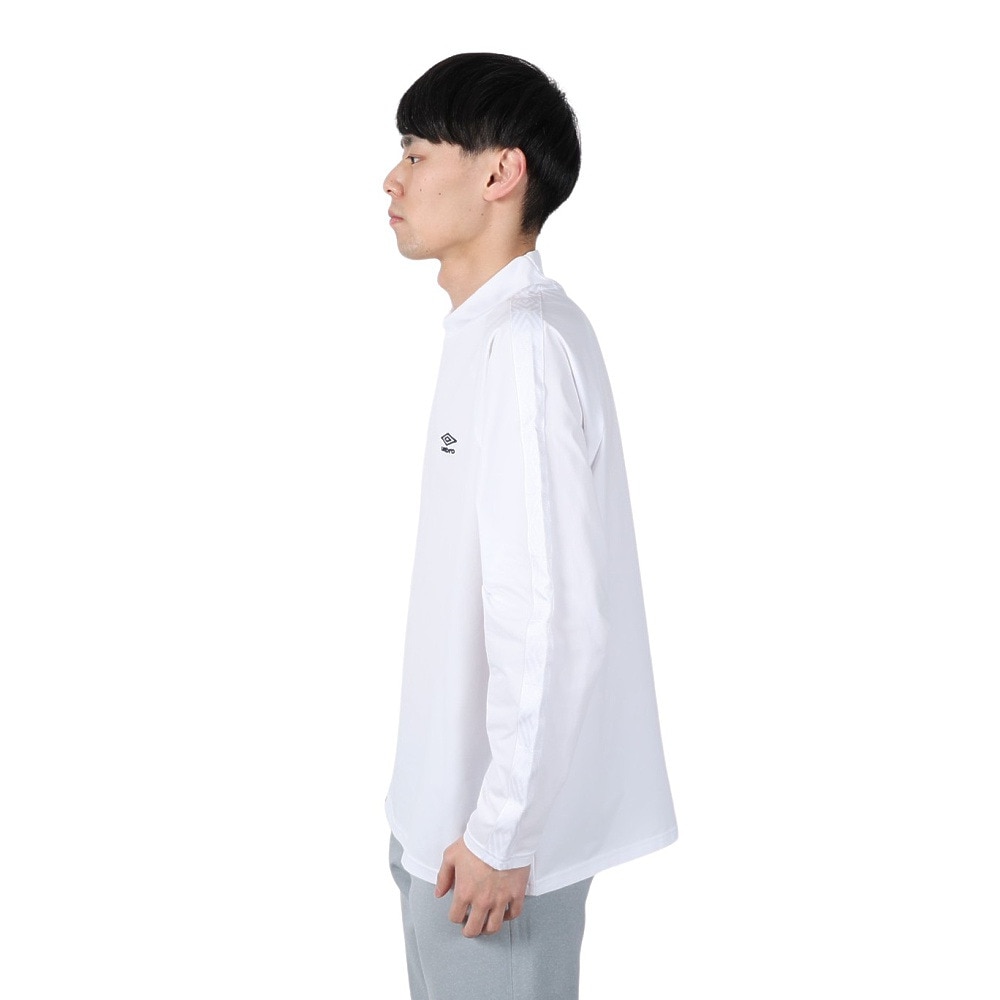 アンブロ（UMBRO）（メンズ、レディース）サッカーウェア AWAY 長袖 ワイド プラクティスシャツ UF4FLT53M WH00