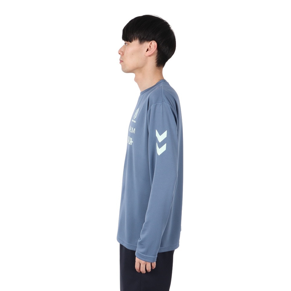 ヒュンメル（hummel）（メンズ）サッカーウェア 長袖プラクティスシャツ HAP7199-673