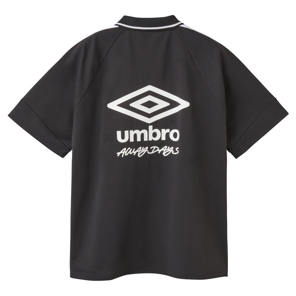 アンブロ（UMBRO）（メンズ）サッカーウェア AWAY DAYS フィールテック衿付きワイドプラクティスシャツ UF5SHT56M BK00