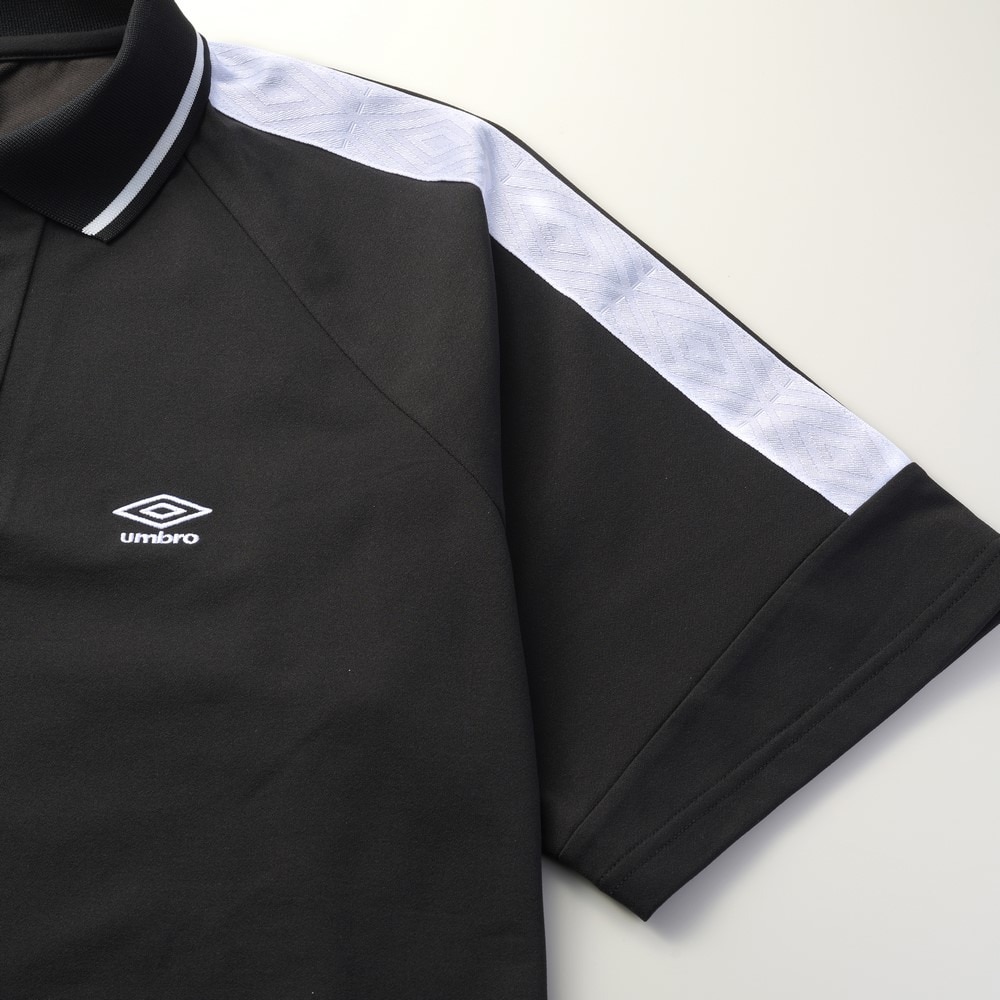 アンブロ（UMBRO）（メンズ）サッカーウェア AWAY DAYS フィールテック衿付きワイドプラクティスシャツ UF5SHT56M BK00